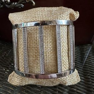 Silver MK cuff bracelet